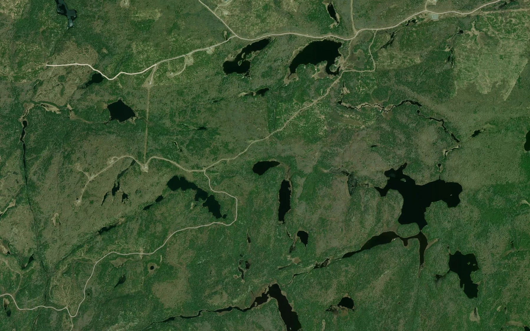 Satellite map of the Thruline Lake
