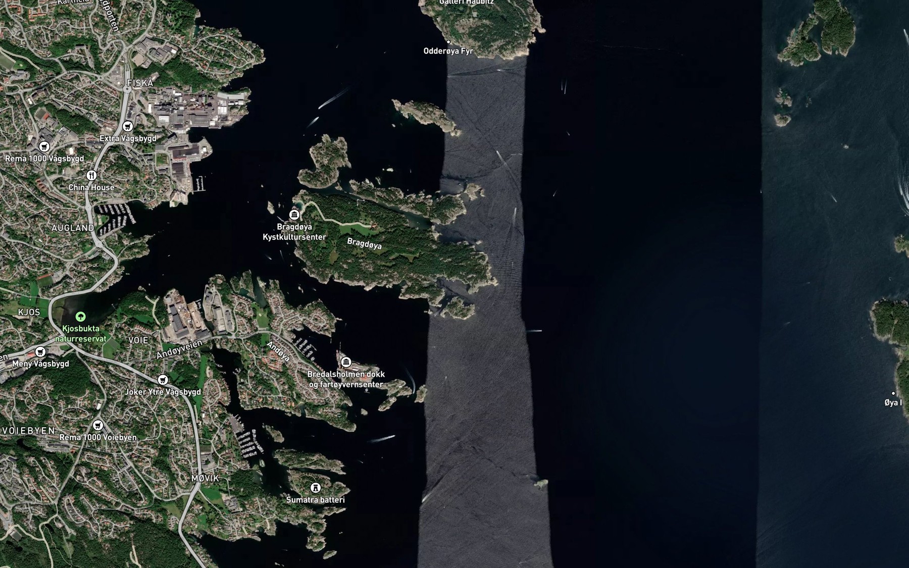 Satellite map of the Havna