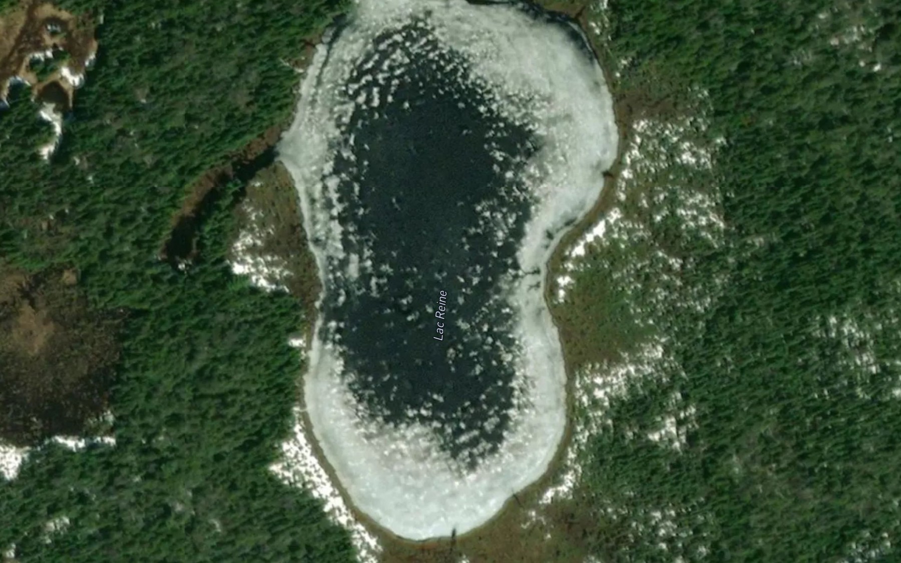 Satellite map of the Lac Reine