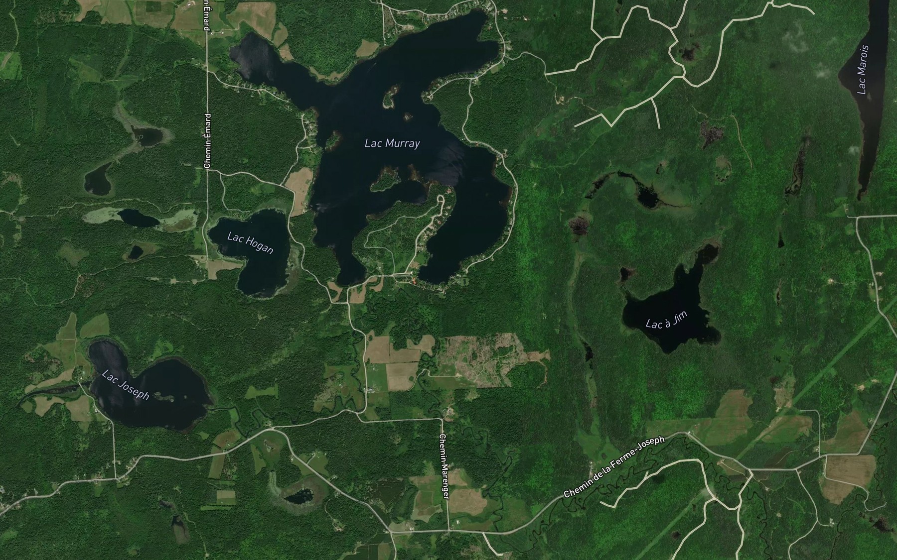 Satellite map of the Baie Thompson