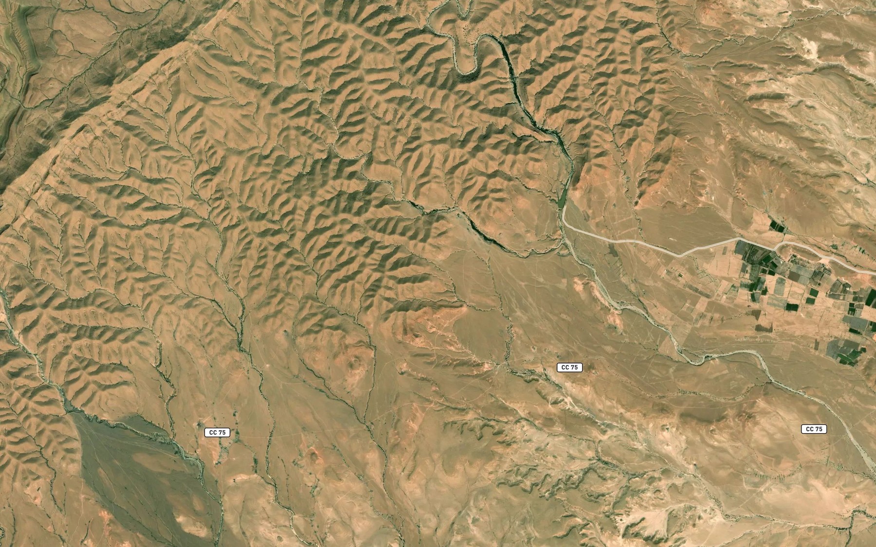 Satellite map of the 'Ain Teleila