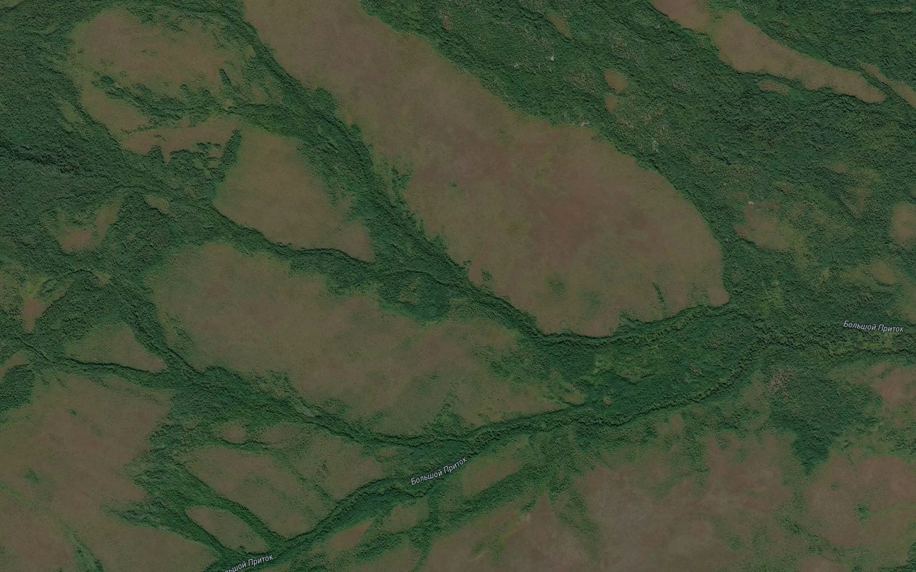 Satellite map of the Glukhoy