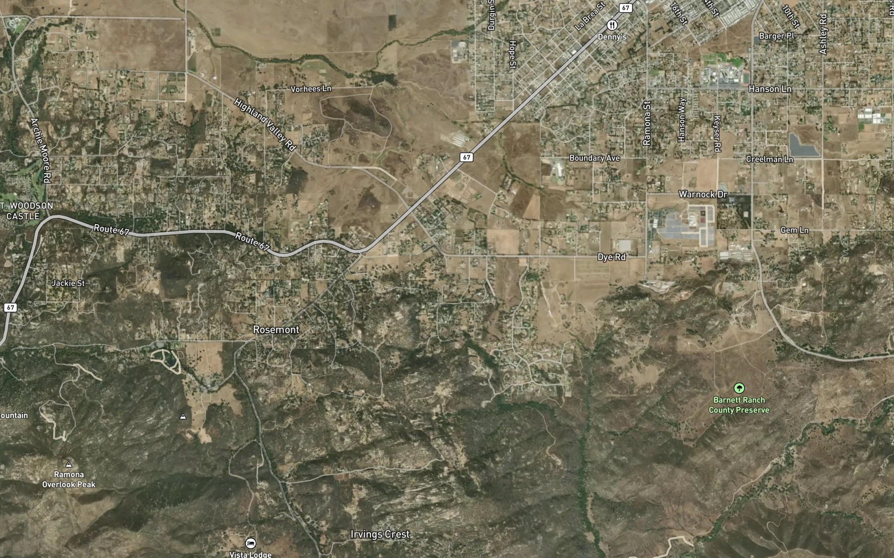 Satellite map of the Durasnitos Spring