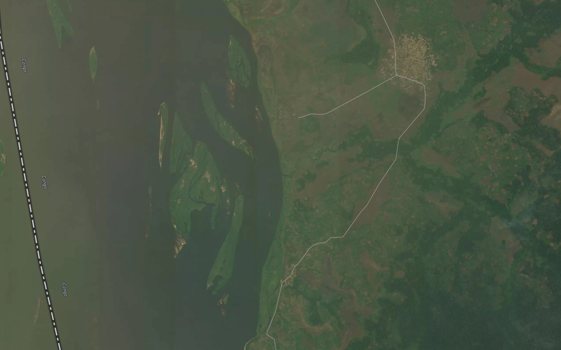 Satellite map of the Gampoko