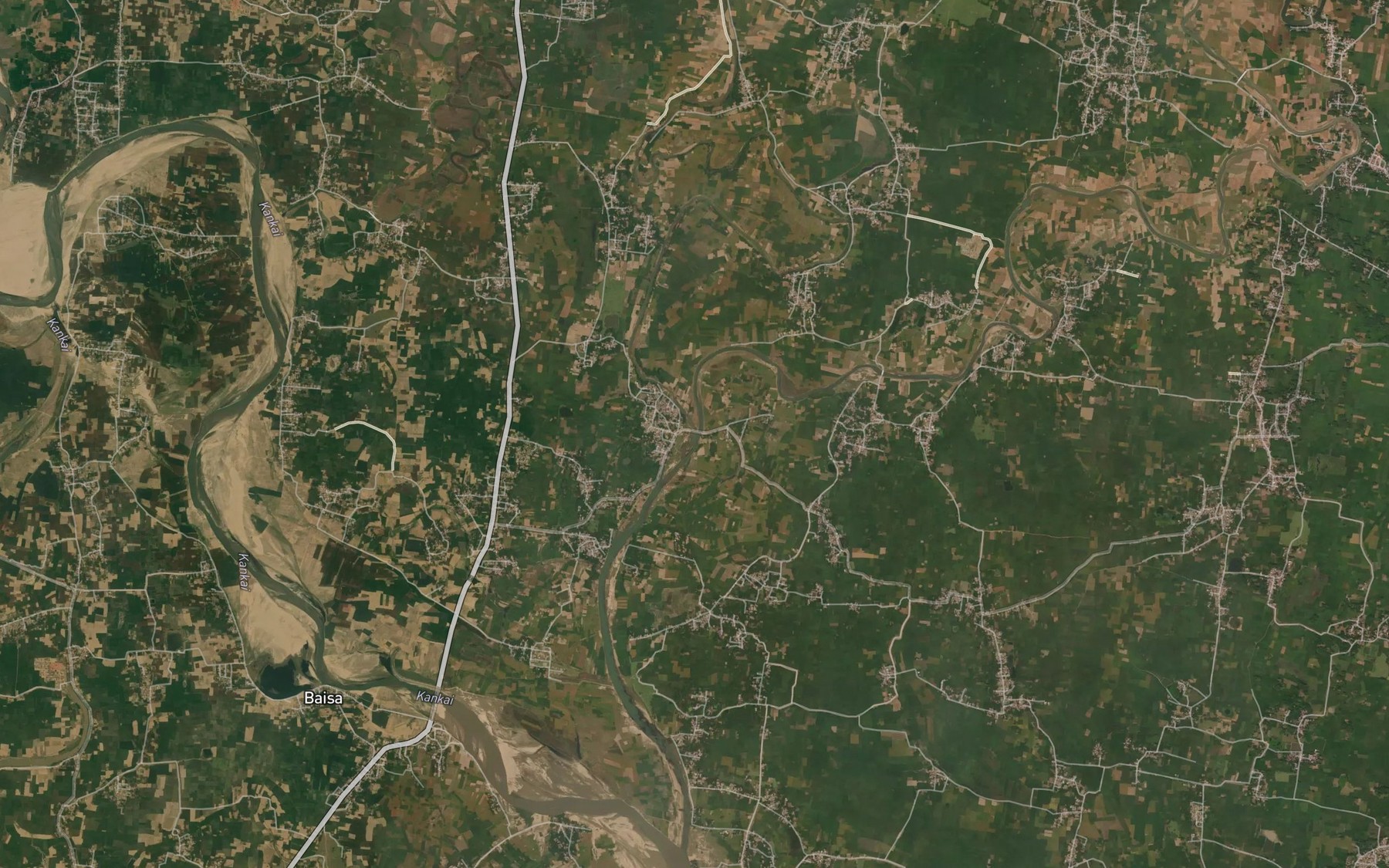 Satellite map of the Baiki Nadi