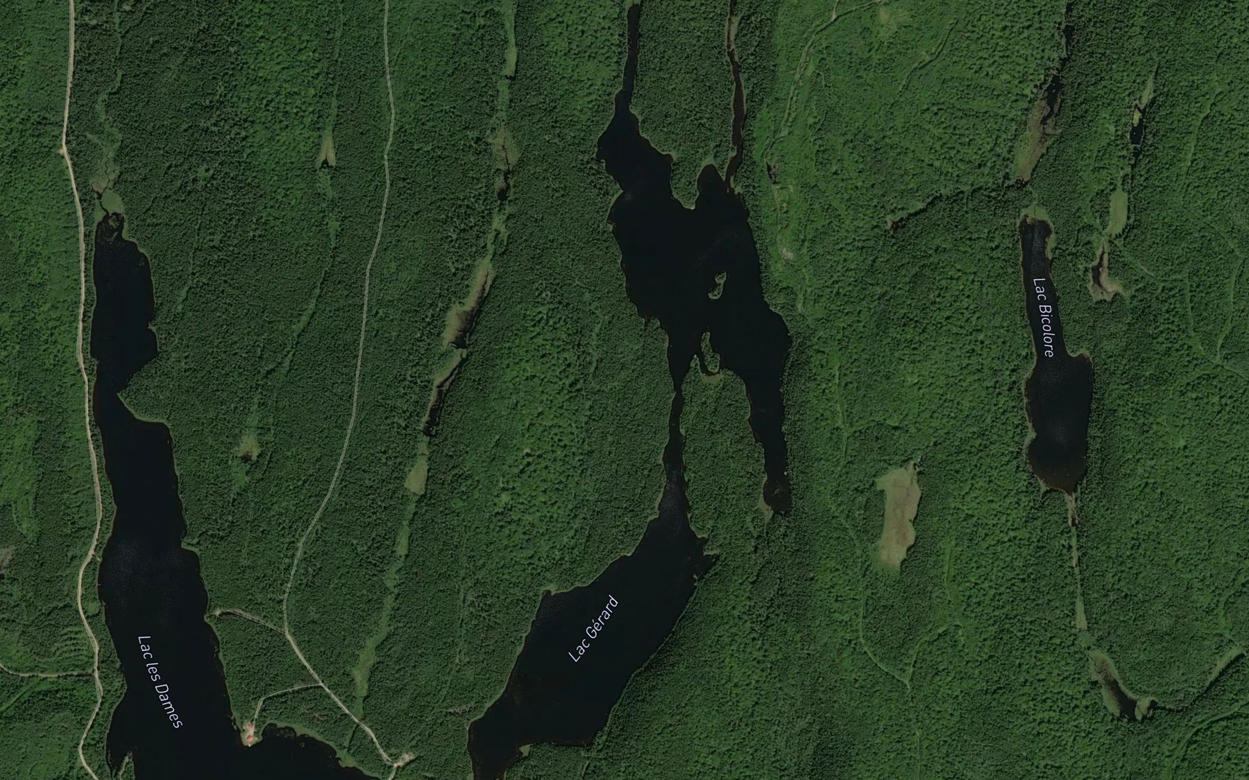 Satellite map of the Lac Gerard