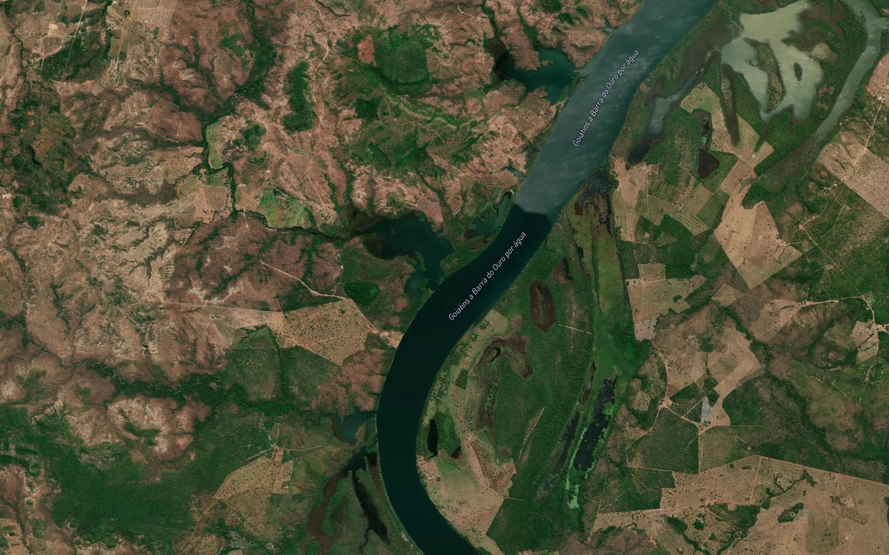 Satellite map of the Rio Pirarucu
