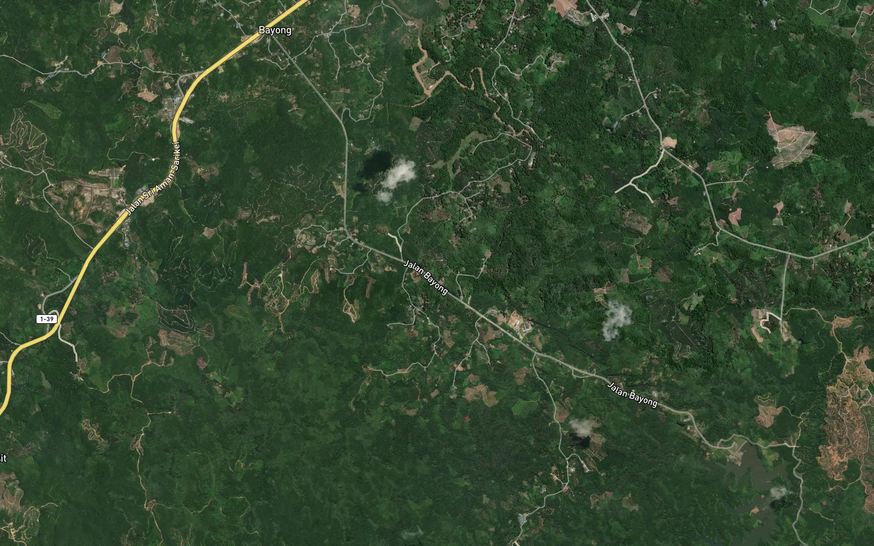 Satellite map of the Sungai Bayong