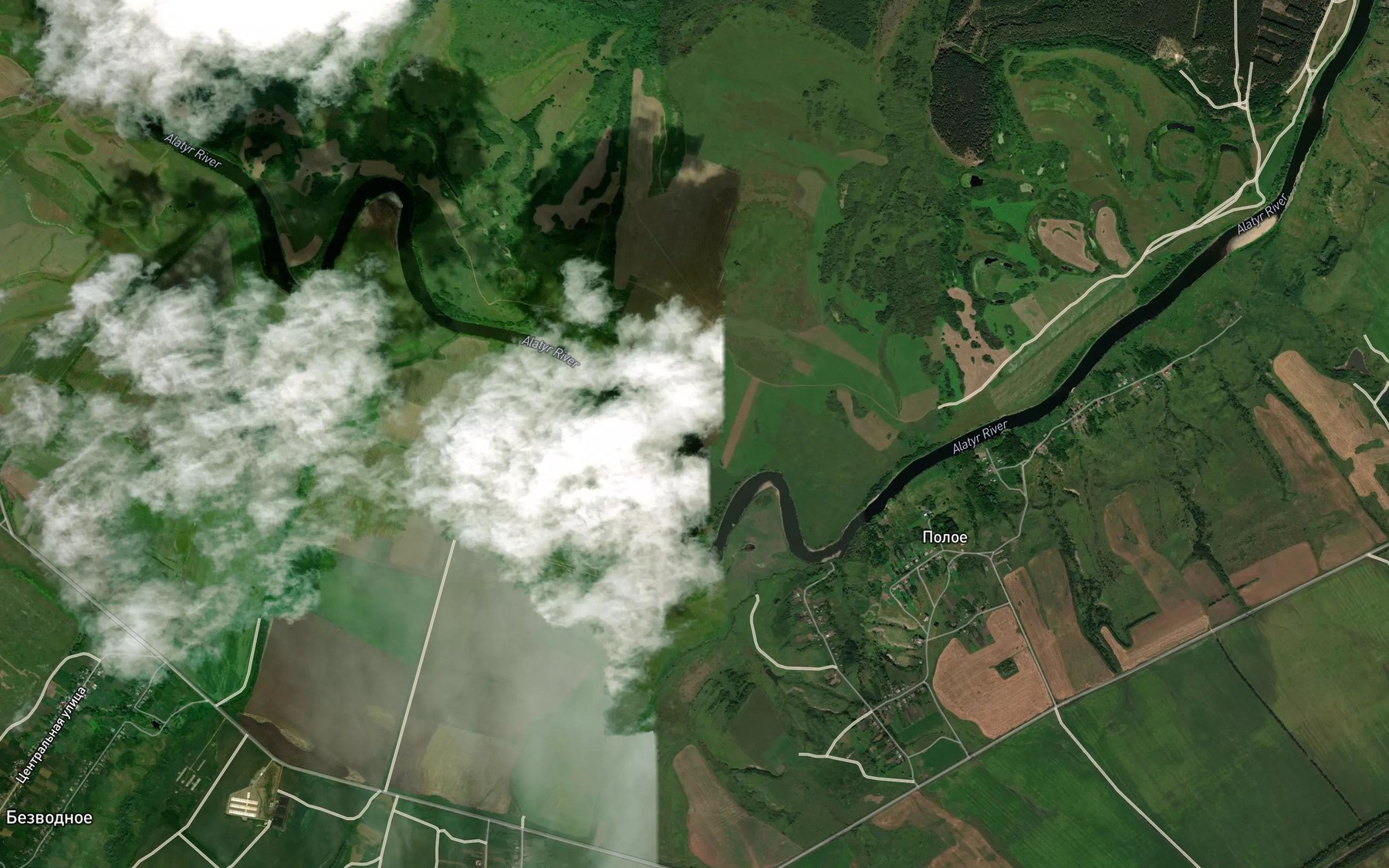 Satellite map of the Turgenevskoye Vodokhranilishche