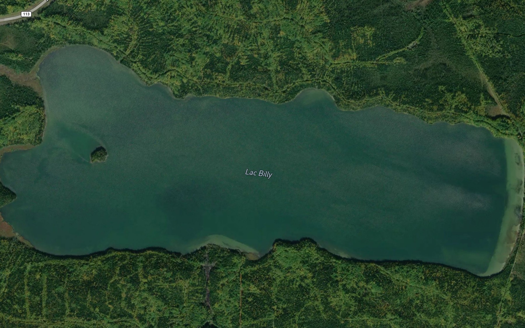 Satellite map of the Lac Billy