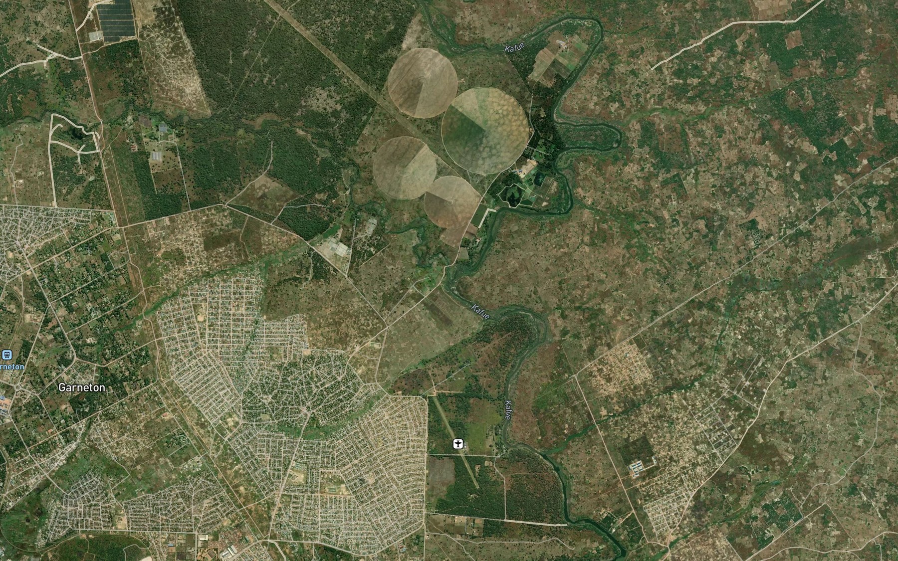 Satellite map of the Mwambashi