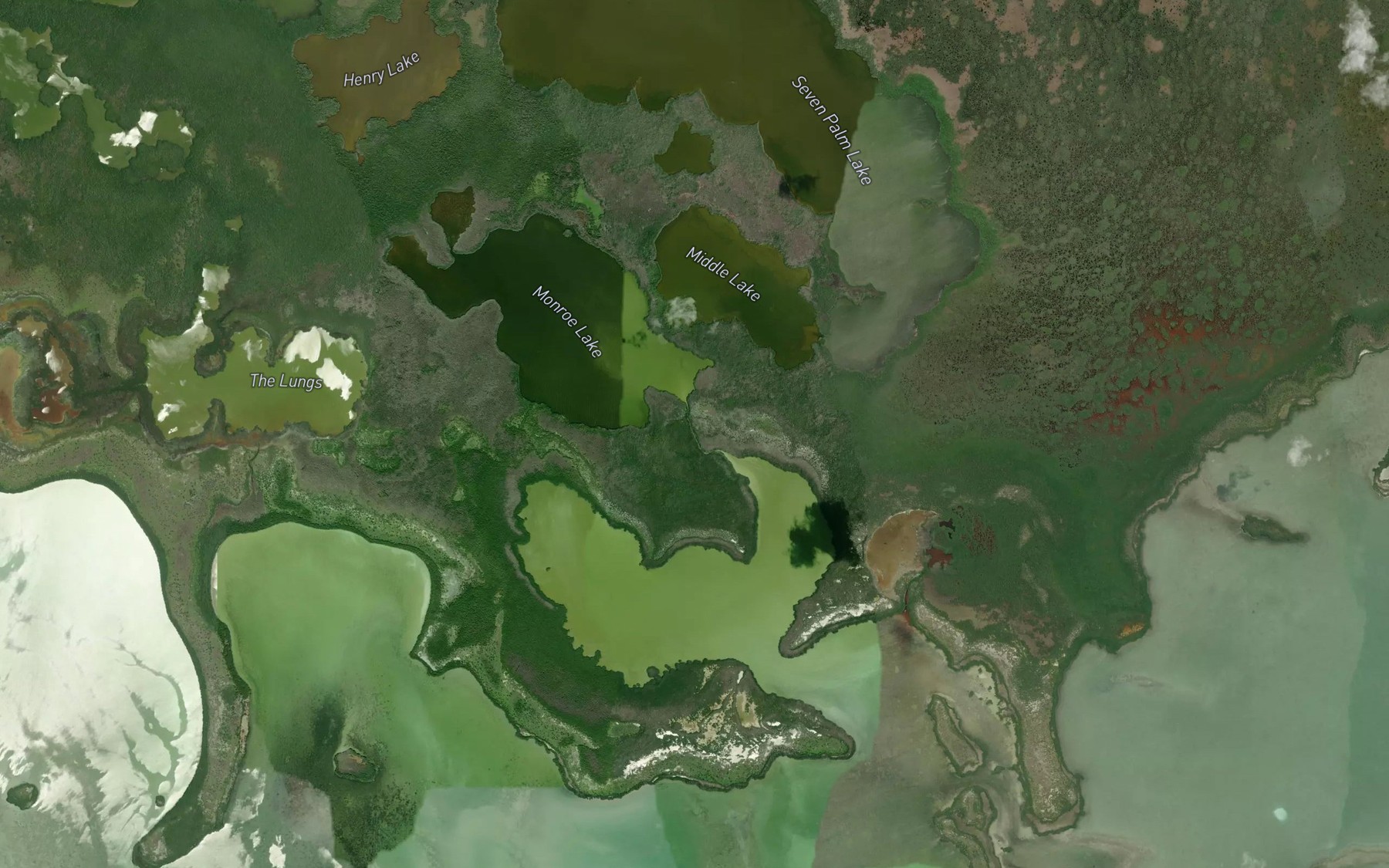 Satellite map of the McCormick Creek