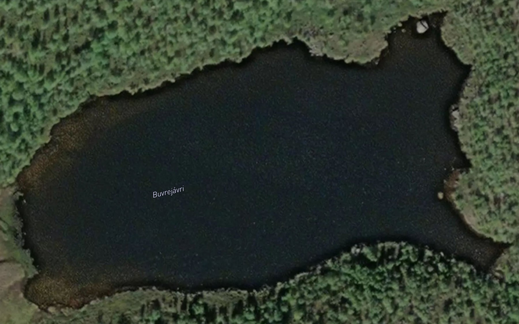 Satellite map of the Buvrejavri