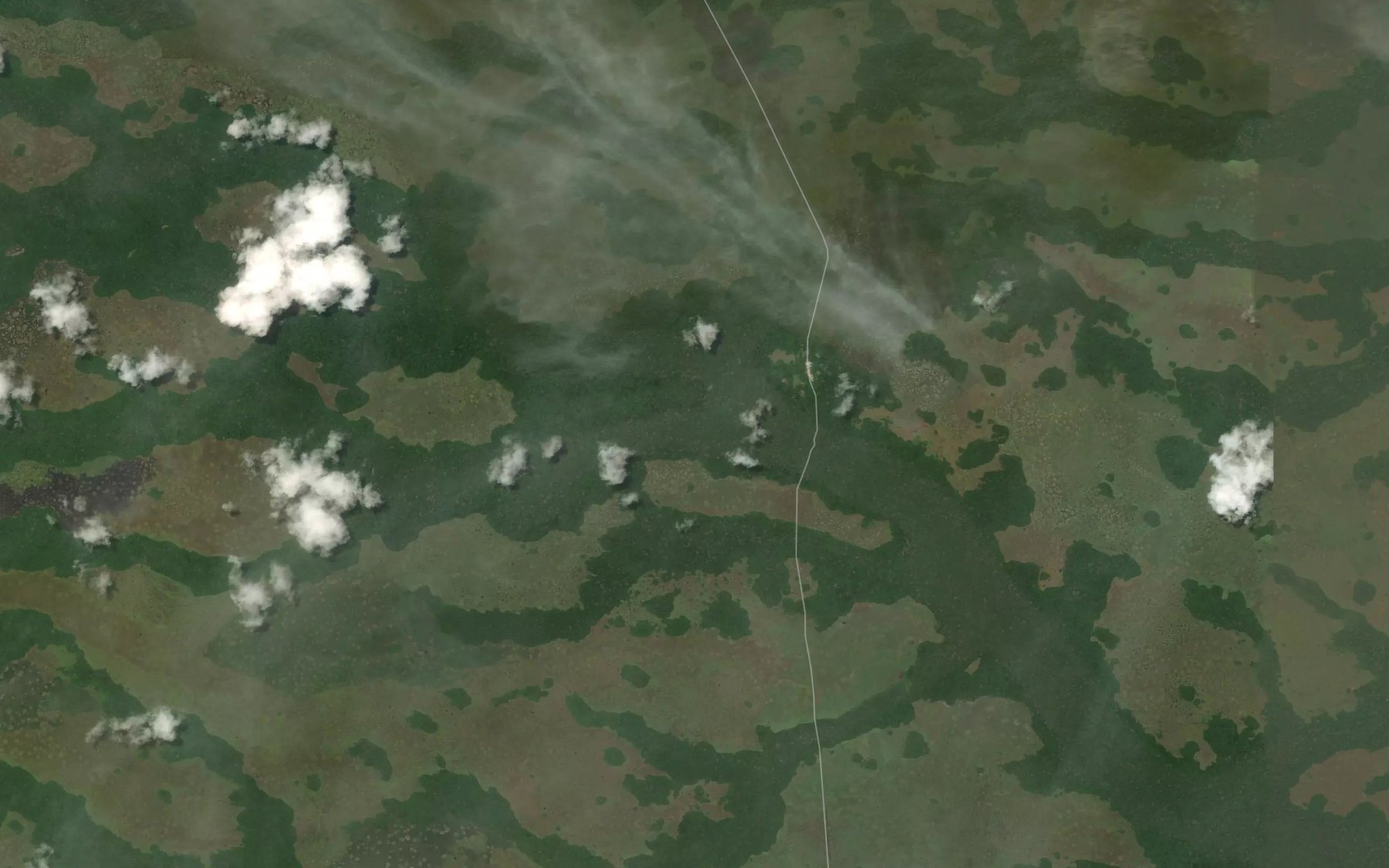 Satellite map of the Iouassanga