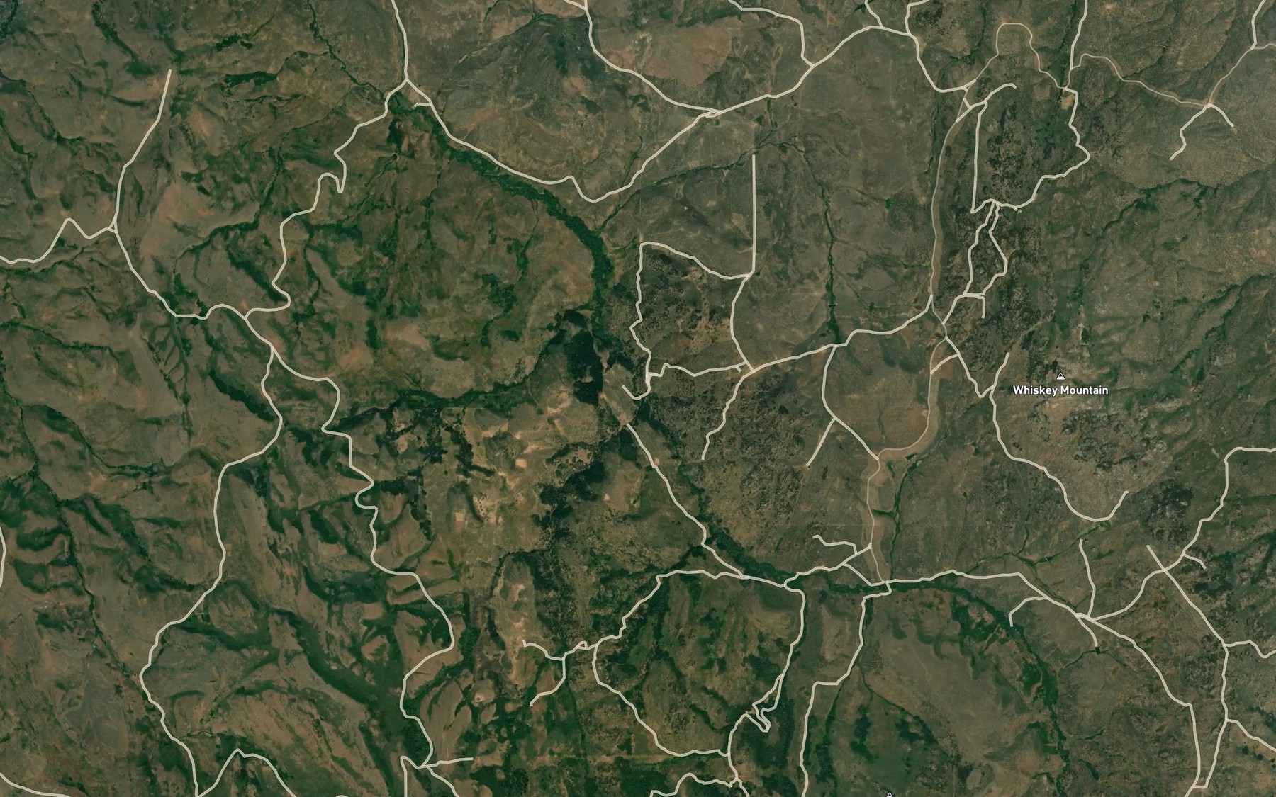 Satellite map of the Granite Creek