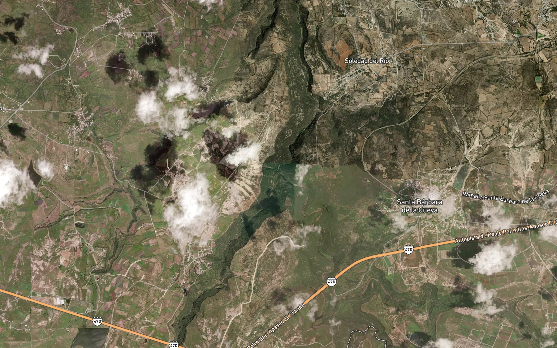 Satellite map of the Tuna Mansa