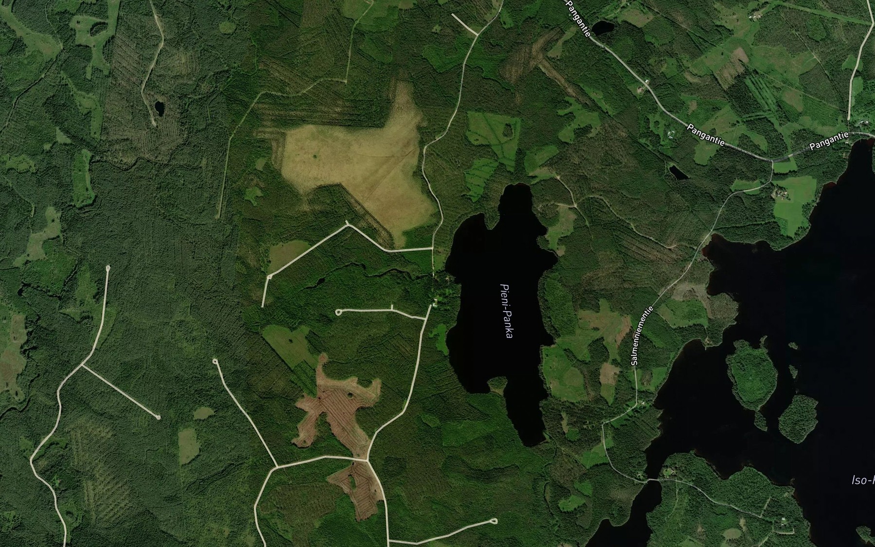 Satellite map of the Sulkukoski