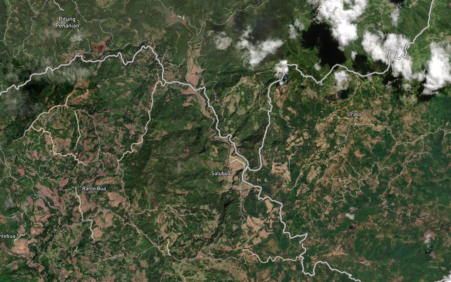 Satellite map of the Salu Solosokkanan