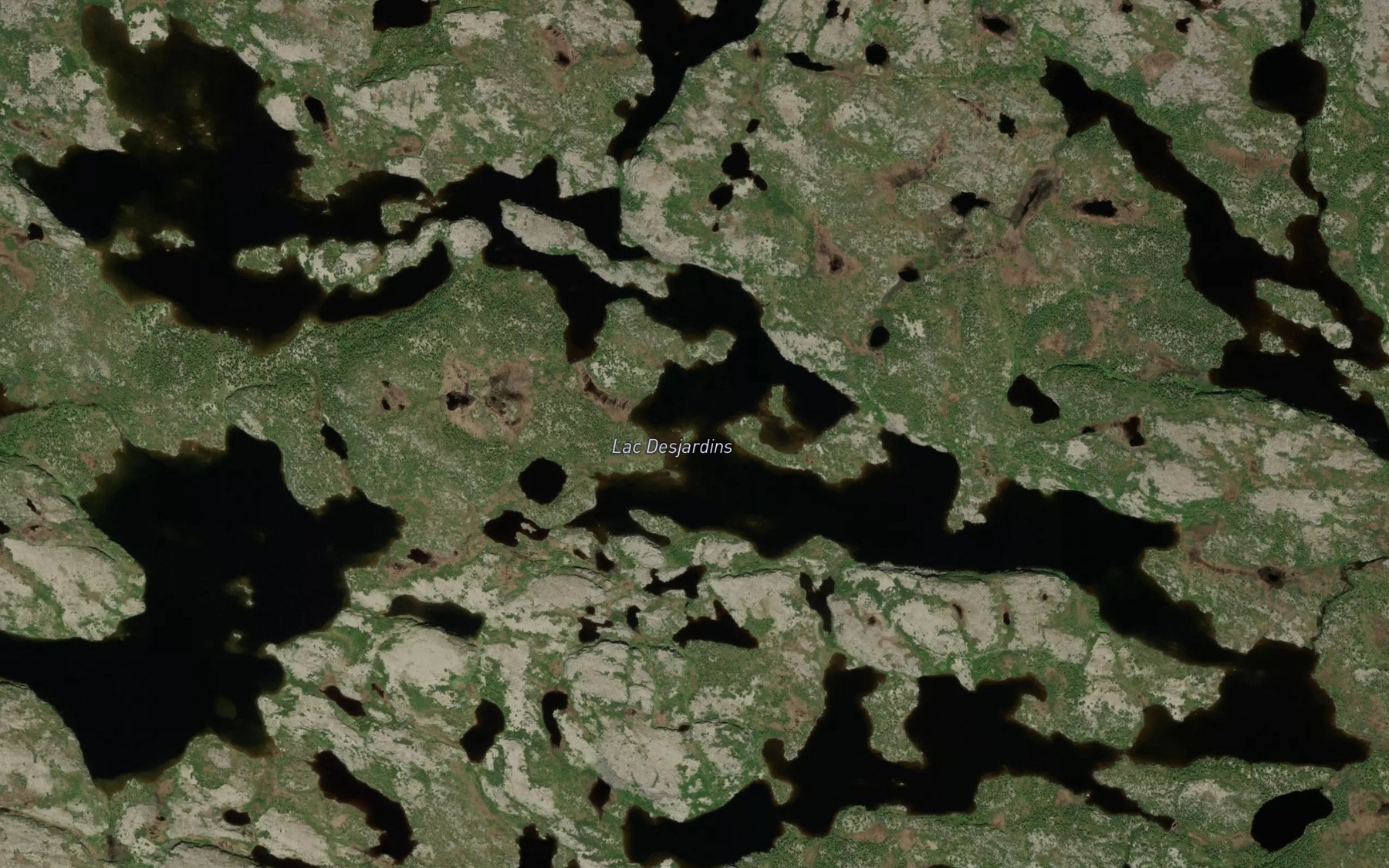Satellite map of the Lac Desjardins
