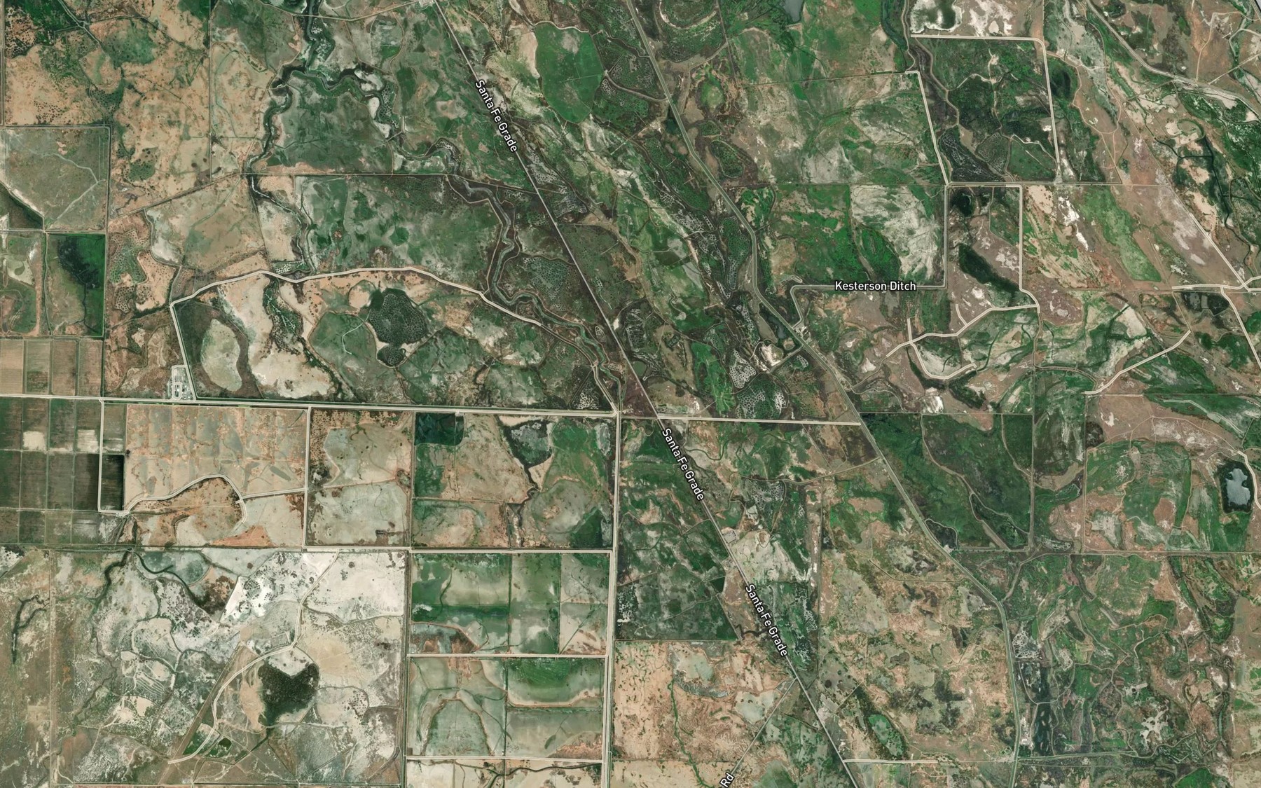 Satellite map of the San Luis Creek