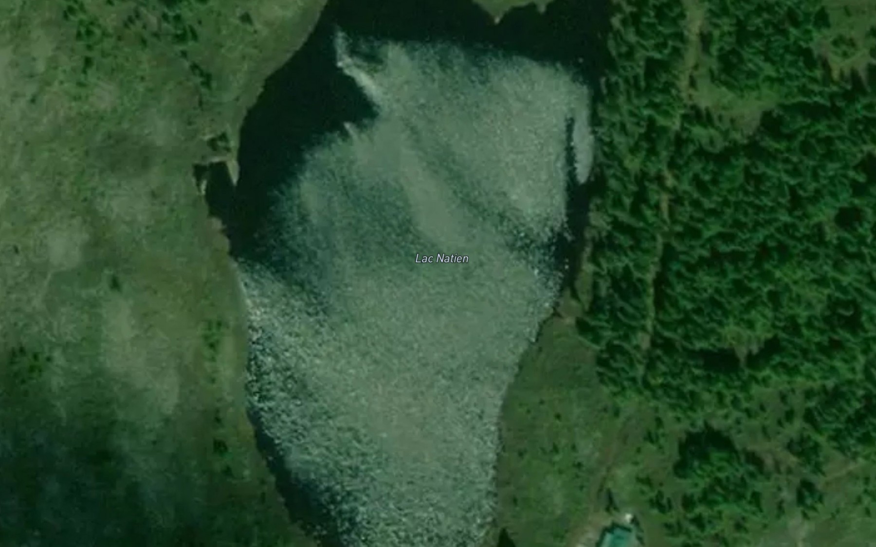 Satellite map of the Lac Natien