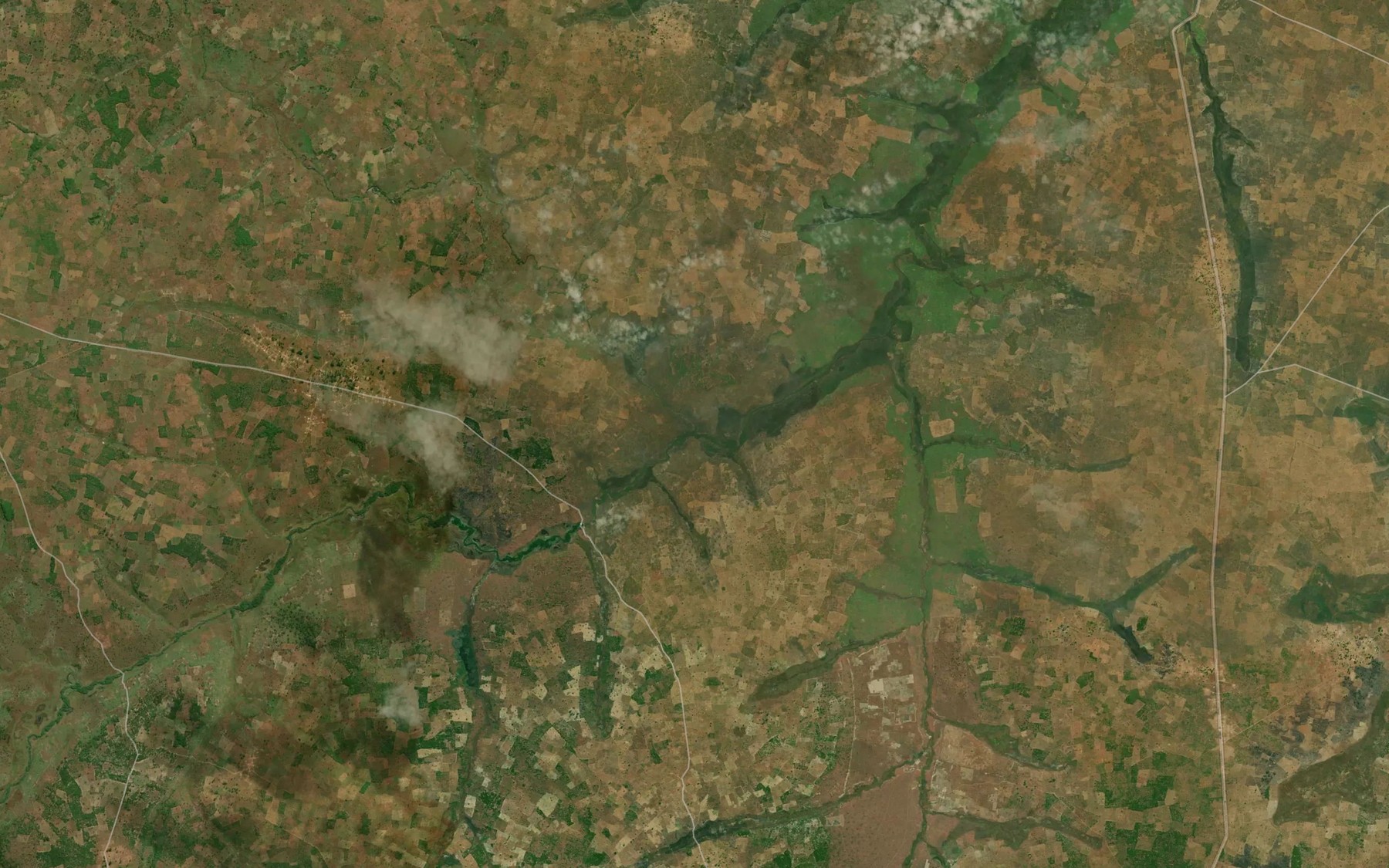 Satellite map of the Cuhundje