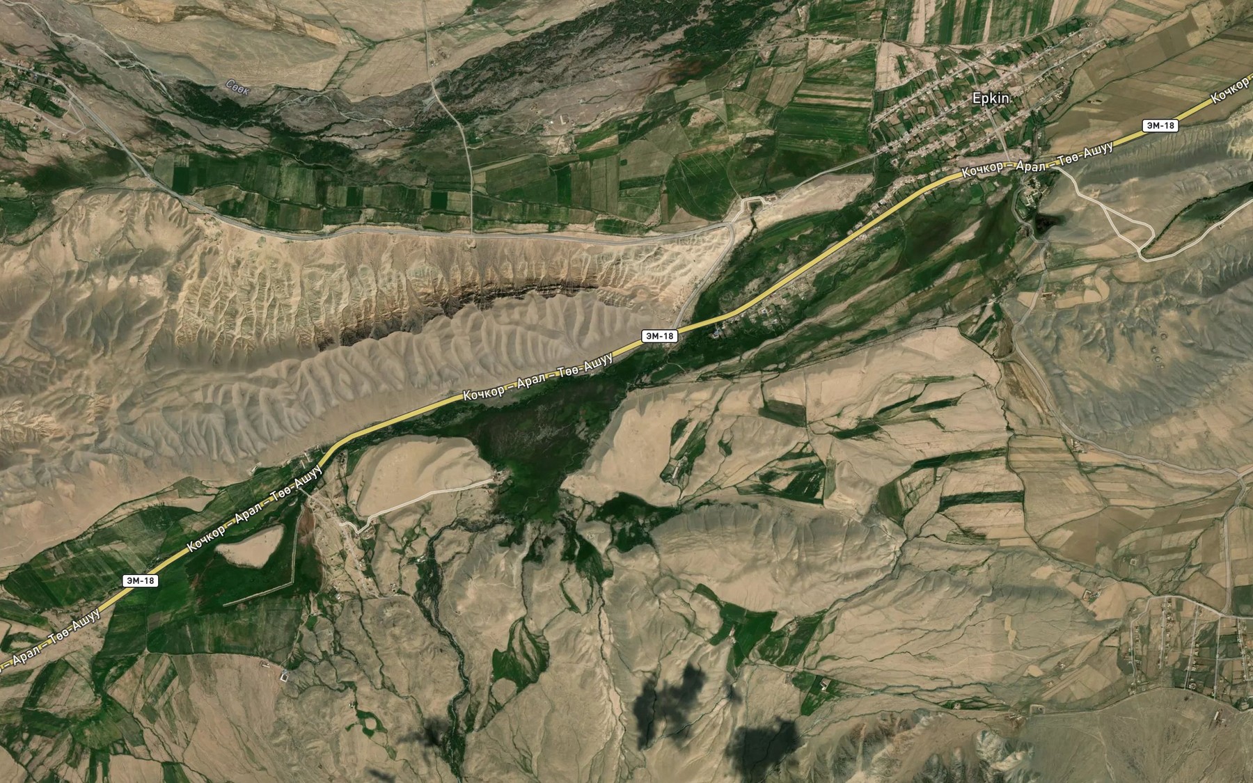Satellite map of the Dzharkorumdu