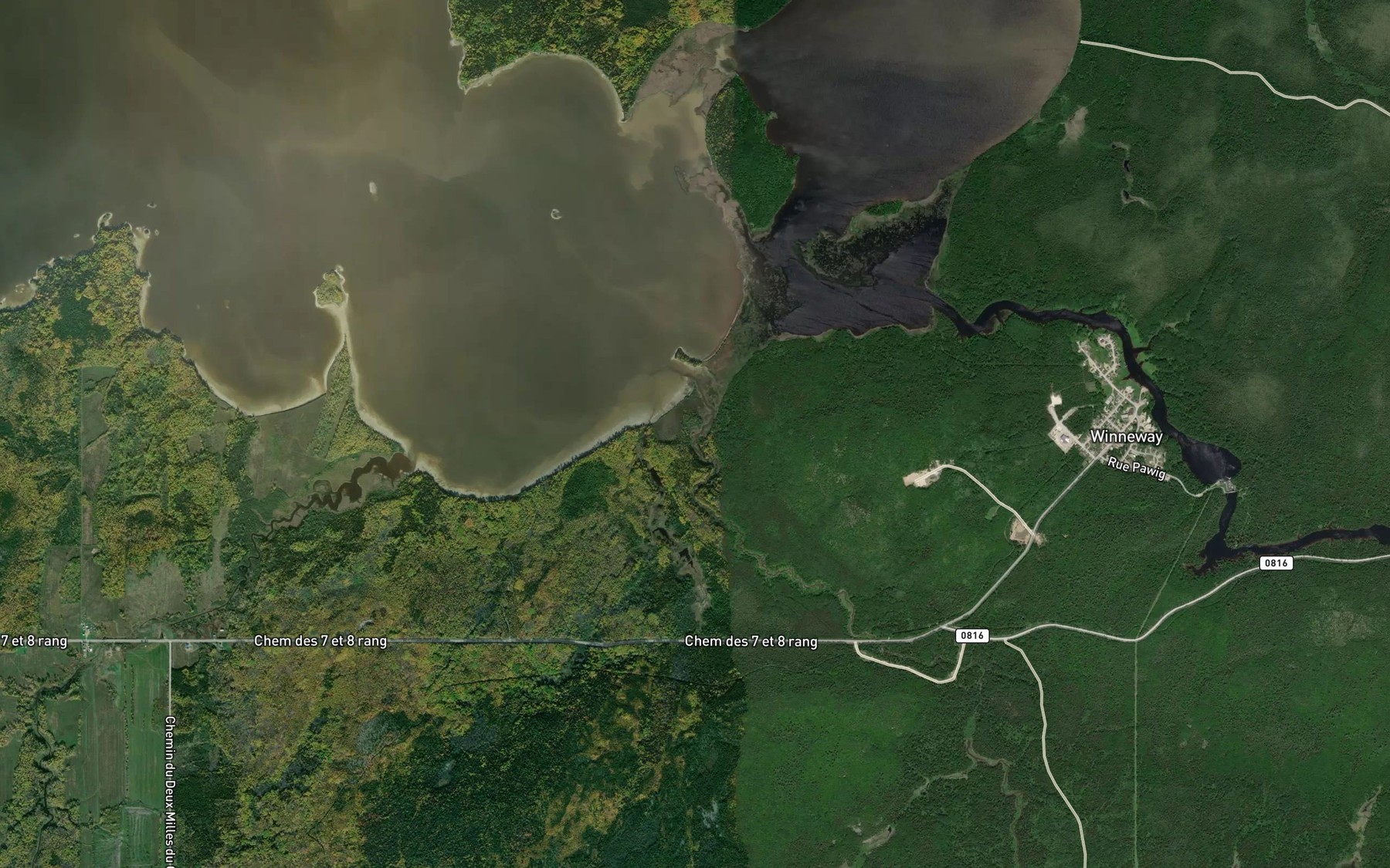 Satellite map of the Ruisseau de la Pauvrete