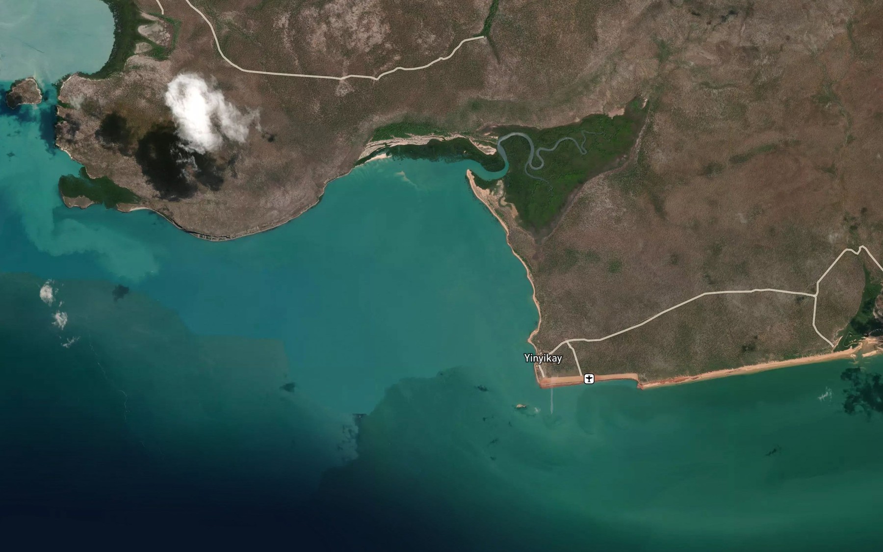 Satellite map of the Garadandanboi Bay