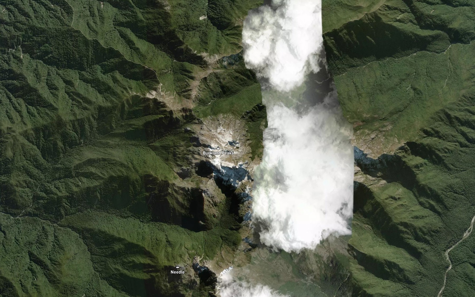 Satellite map of the Townson Tarn