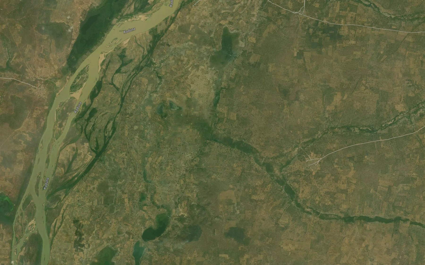 Satellite map of the River Kusowungi