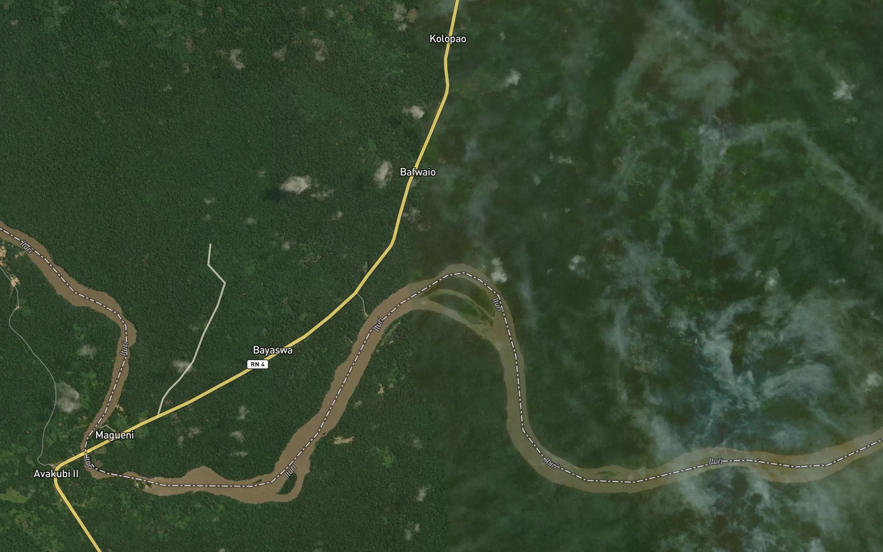 Satellite map of the Kadekode