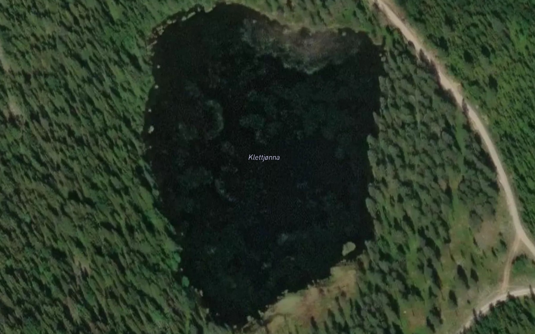 Satellite map of the Klettjorna