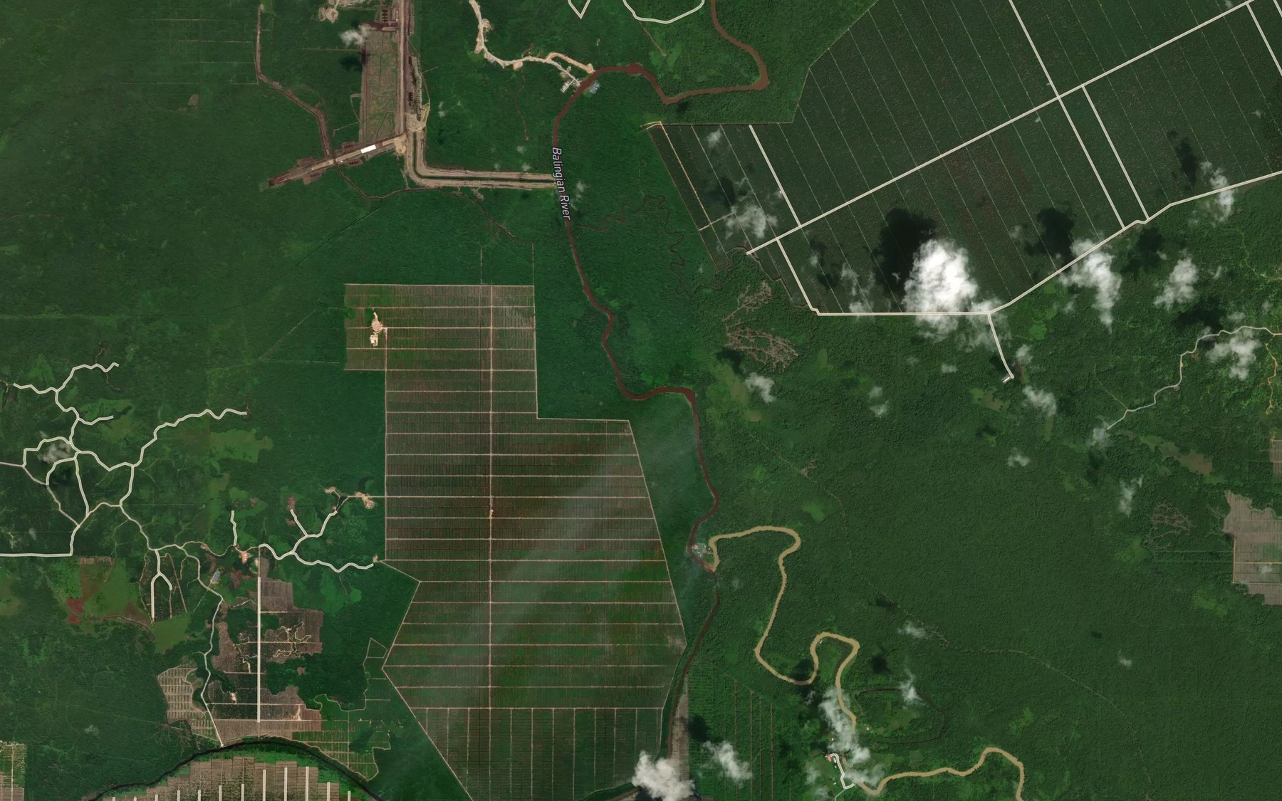 Satellite map of the Sungai Bawang