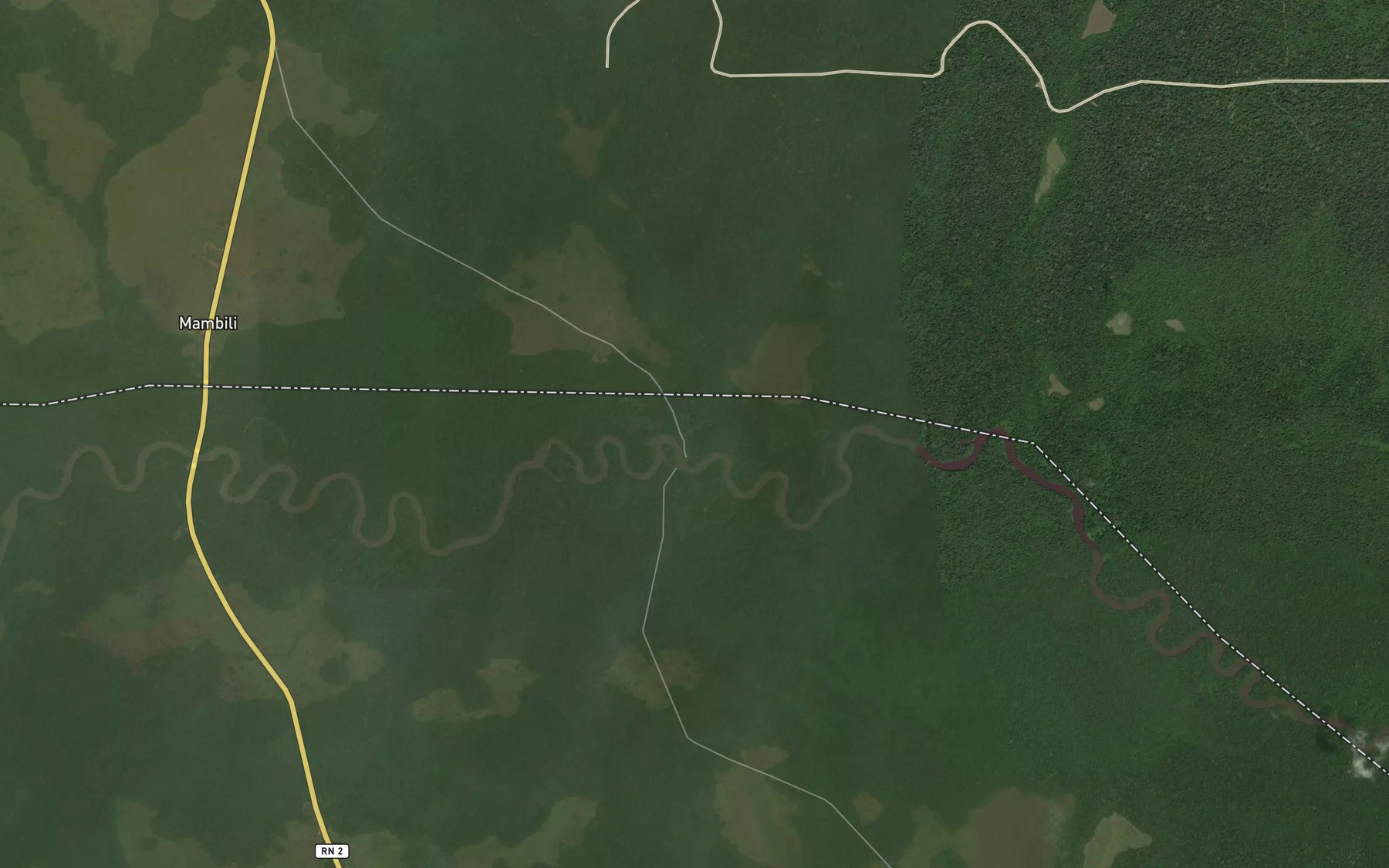 Satellite map of the Kodjolongo