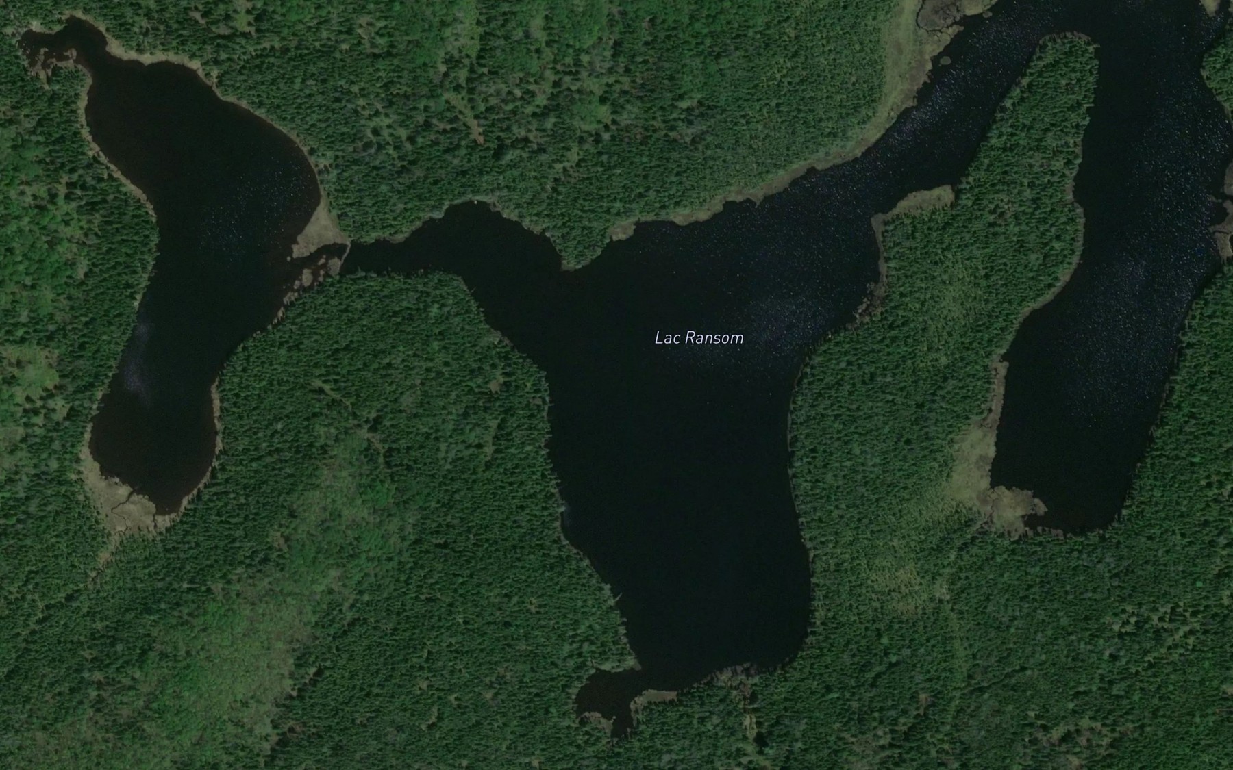 Satellite map of the Lac Ransom