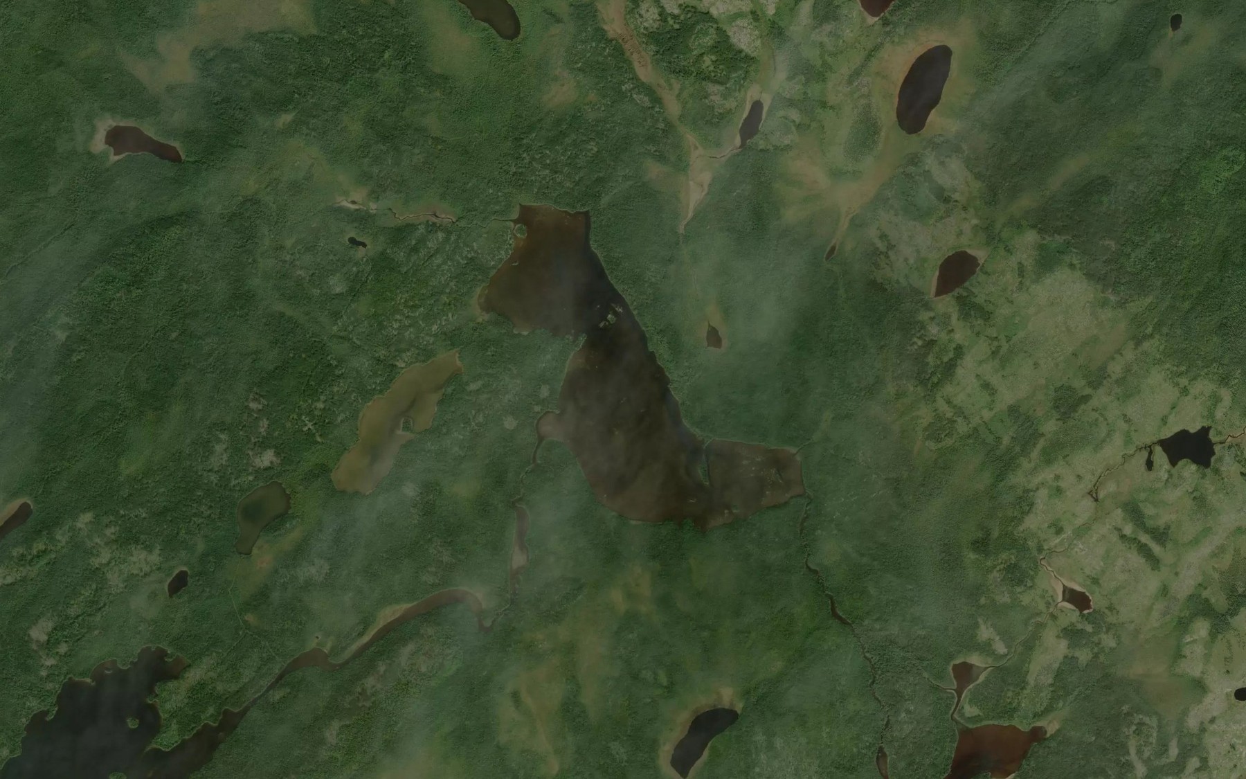 Satellite map of the Keating Lake