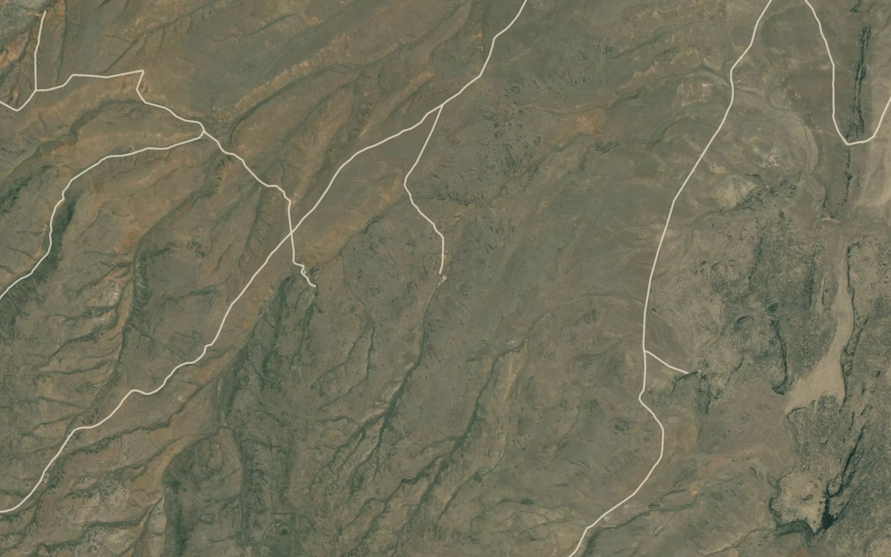 Satellite map of the Ryegrass Reservoir