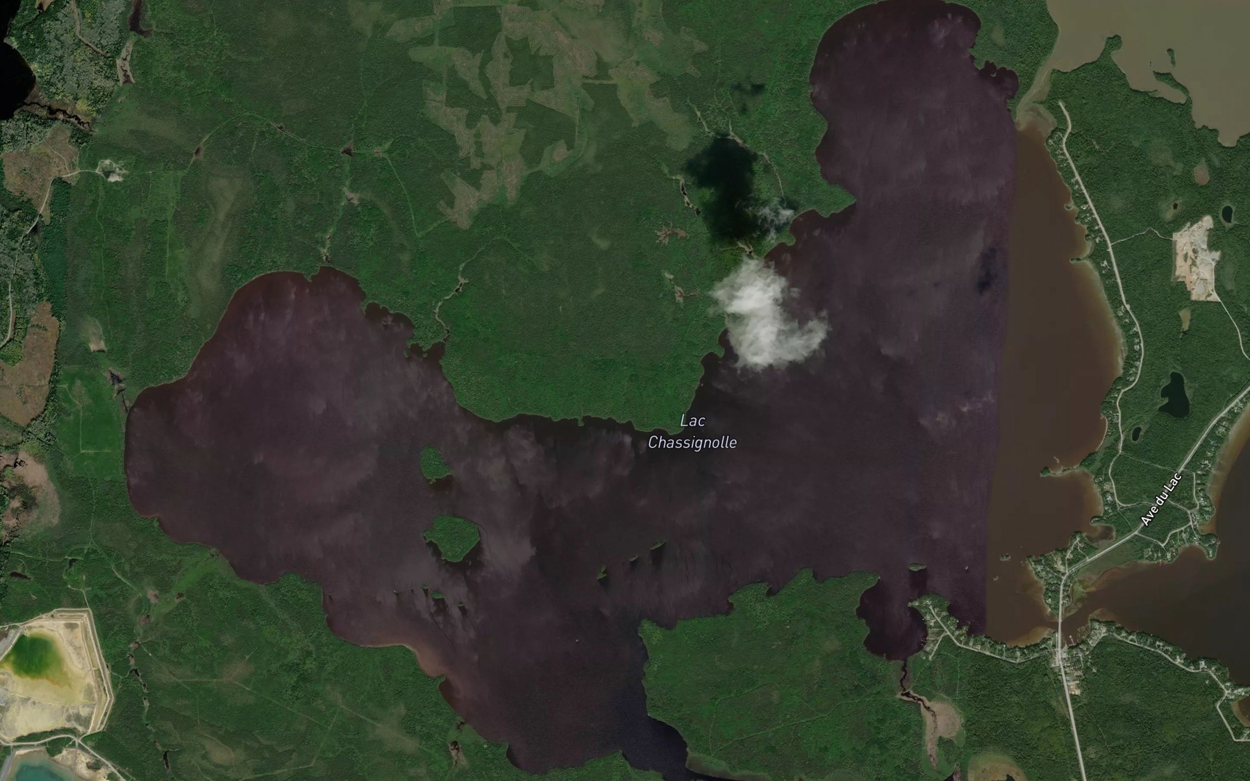 Satellite map of the Lac Chassignolle
