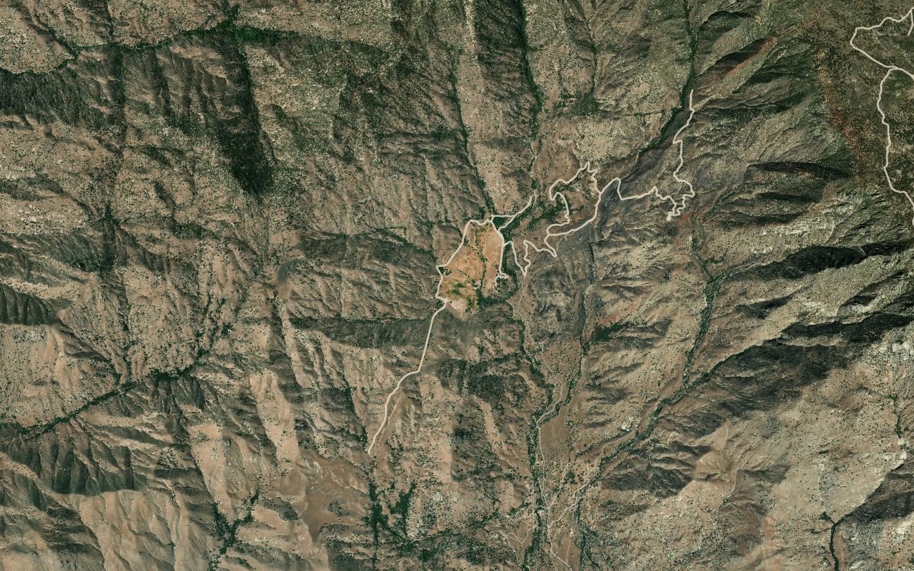 Satellite map of the Ashley Hot Spring