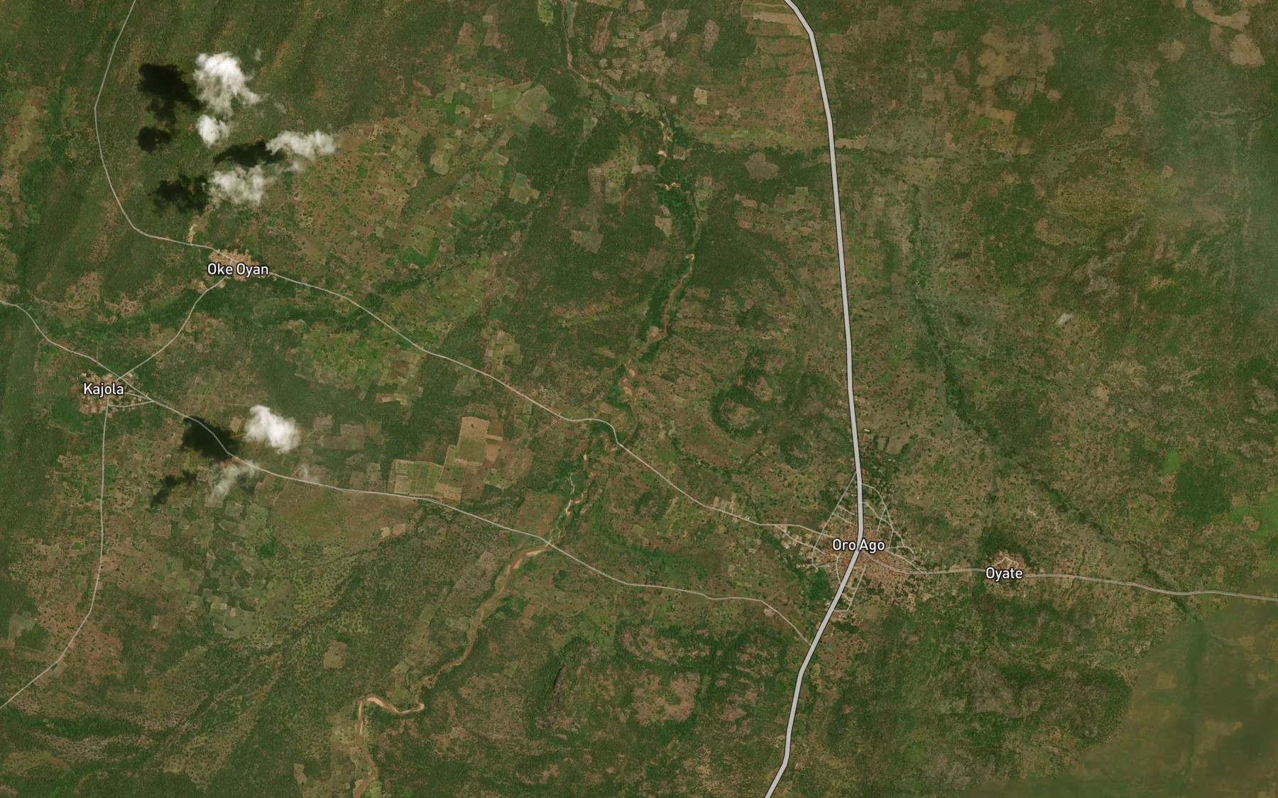 Satellite map of the RiverArigun
