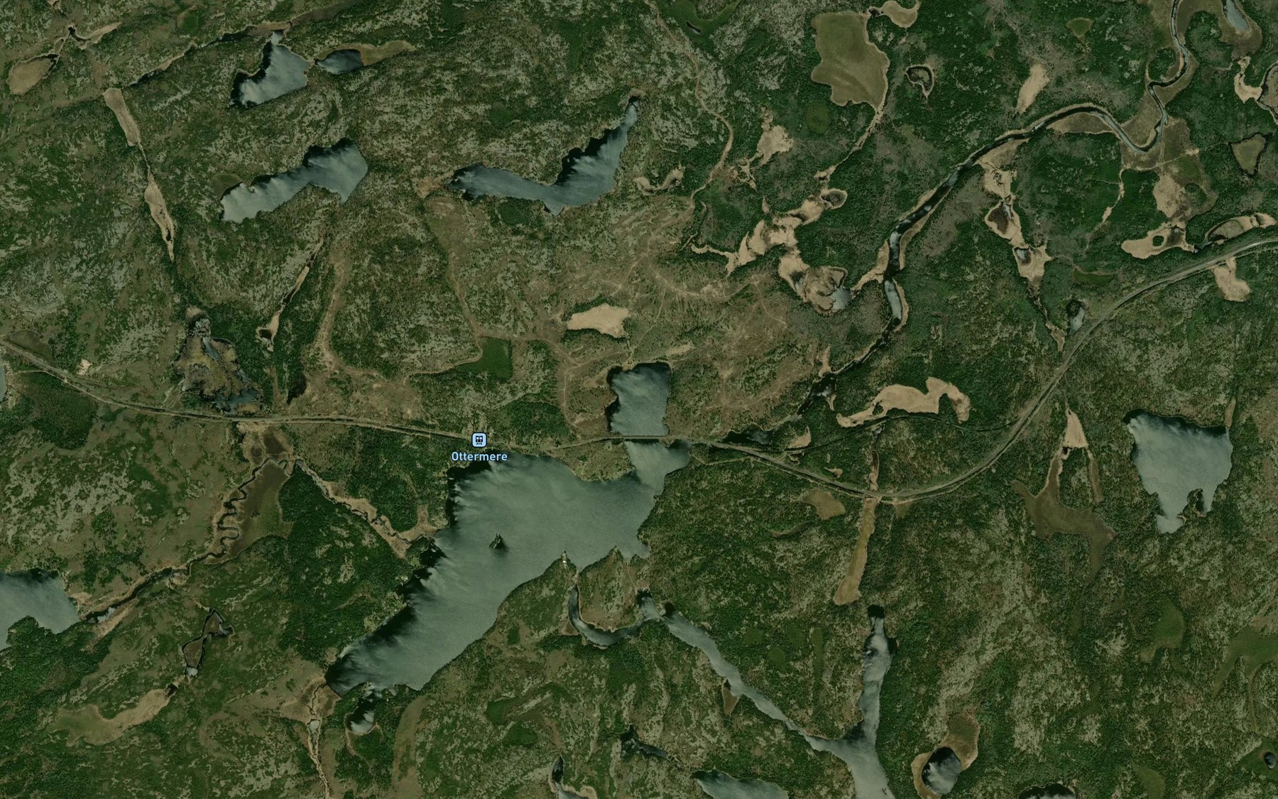 Satellite map of the North Otter Lake