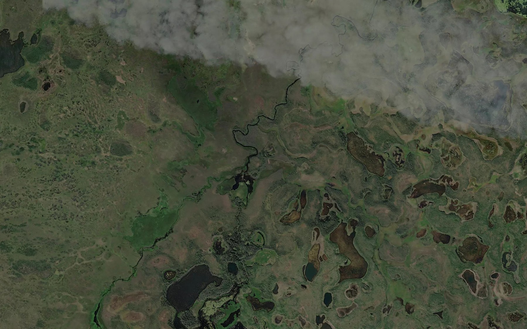 Satellite map of the Chidaglekne Creek