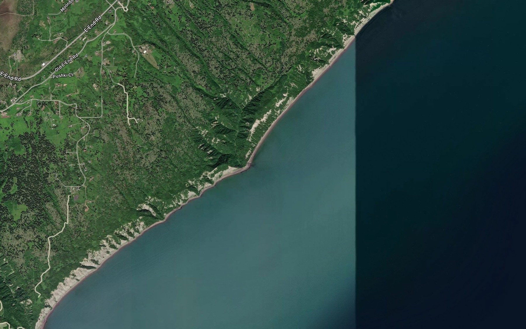Satellite map of the Cottonwood Creek