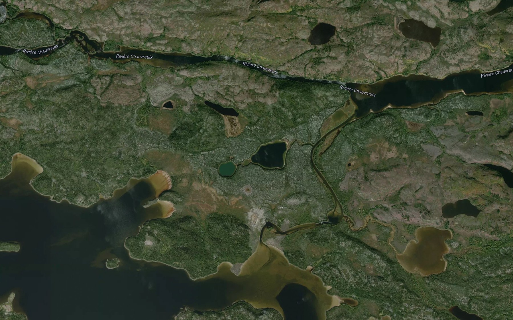 Satellite map of the Lac Ayatiwakamiutaukach