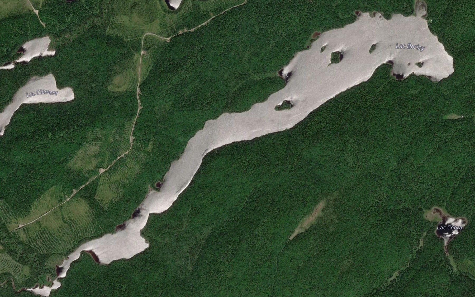 Satellite map of the Lac Borley