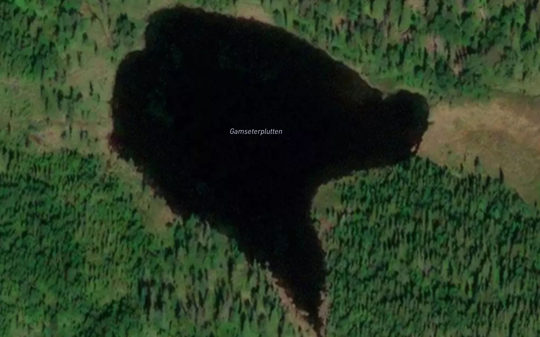 Satellite map of the Gammalsaeterplutten