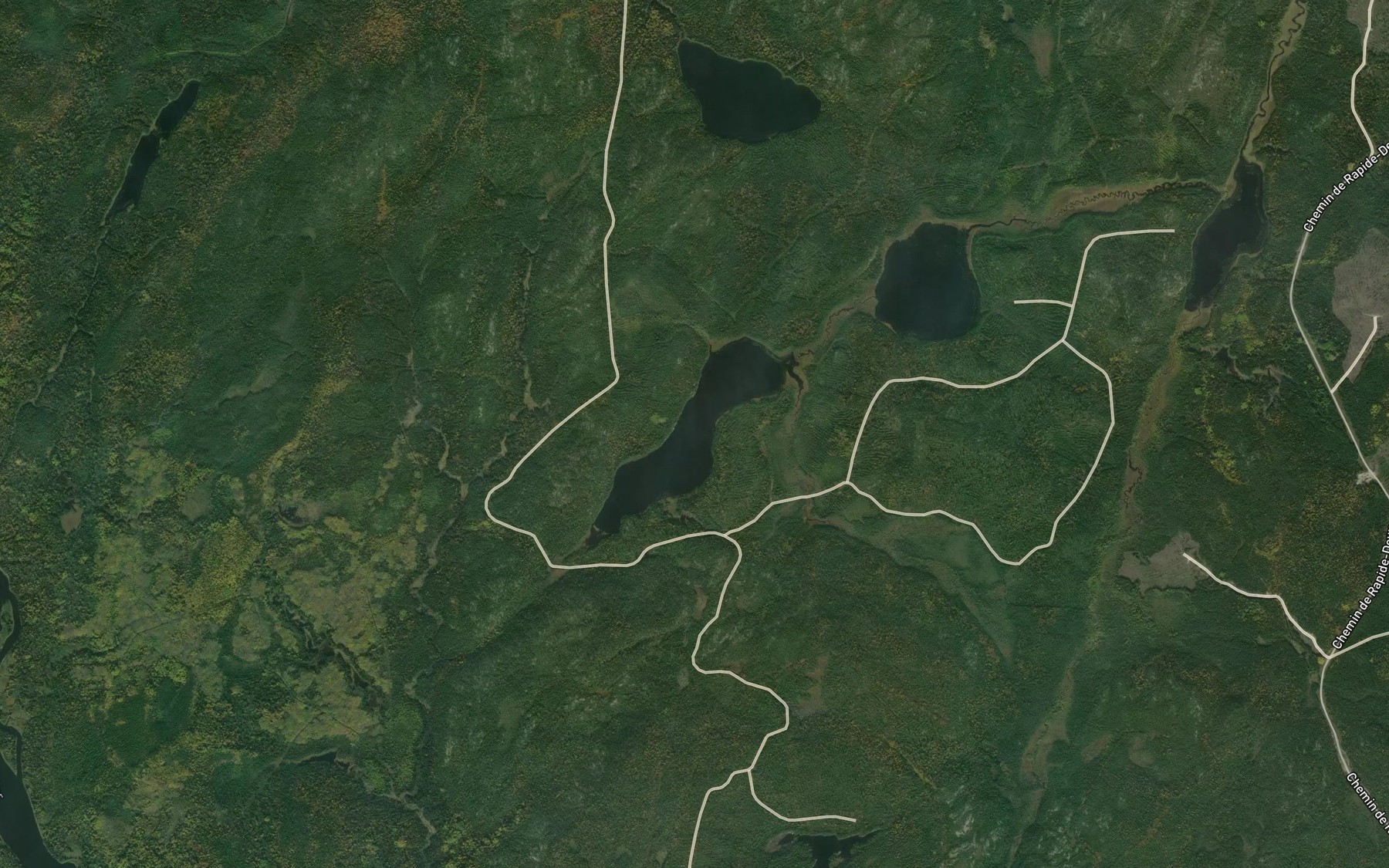Satellite map of the Lac Finger