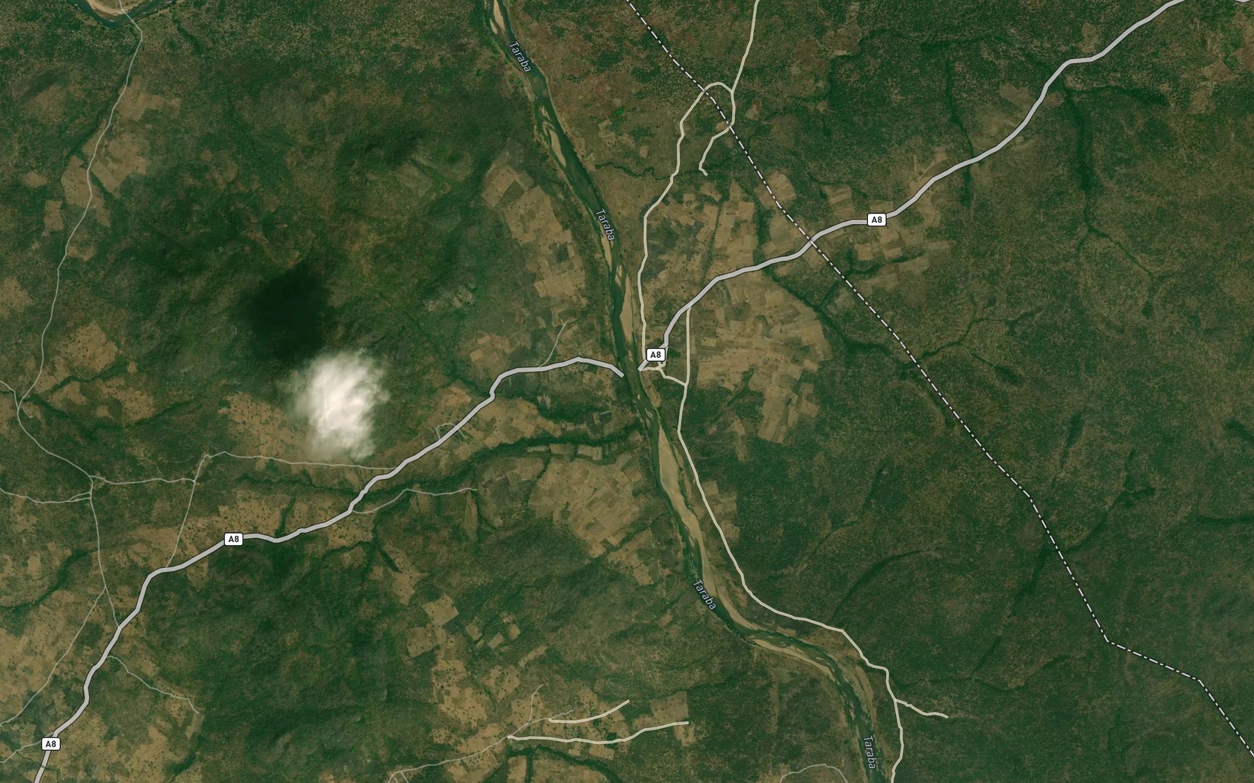 Satellite map of the RiverBelitan
