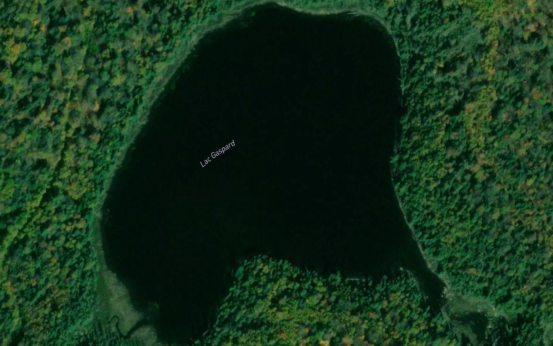Satellite map of the Lac Gaspard